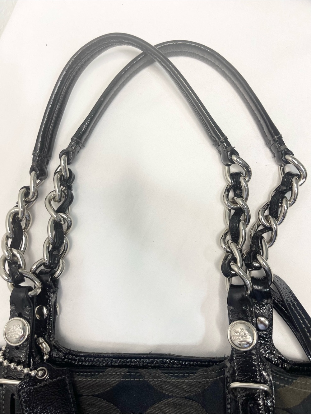 Coach Madison Tribeca 2009 Op Art Sateen Tote Style 14133 original hang tag - Picture 16 of 17